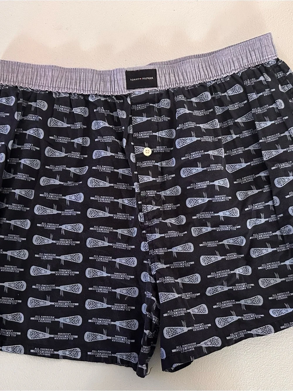 Tommy Hilfiger Men's Navy & blue lacrosse printed Boxer Shorts